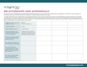 Relationships and Acromegaly